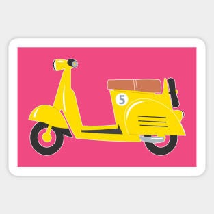 Yellow scooter Sticker